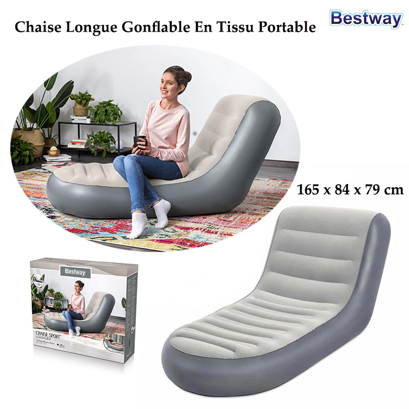Chaise Longue Gonflable En Tissu Portable – Bestway