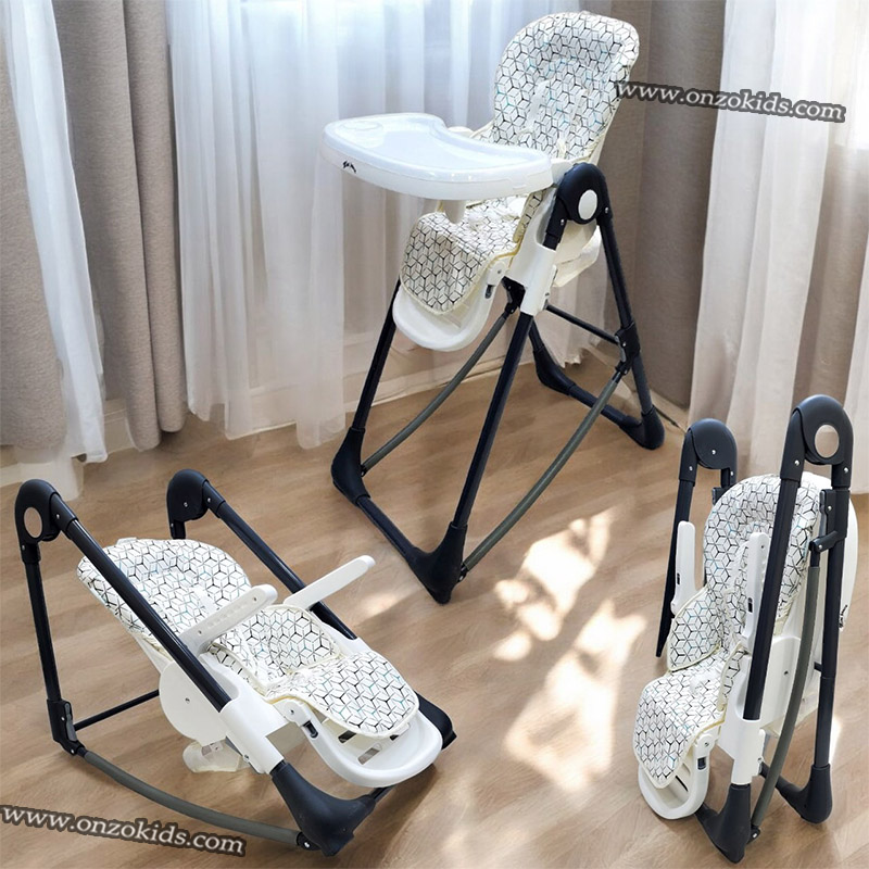 Chaise haute réglable et transat 2 en 1 pour bébé – Mini Pouce – Image 2