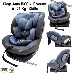 Siège auto isofix inclinable Pivotant 360° Lorenzo – kidilo